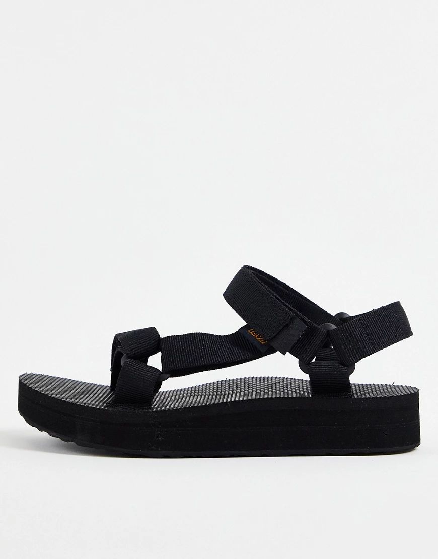 Teva midform universal chunky sandals in black | ASOS (Global)