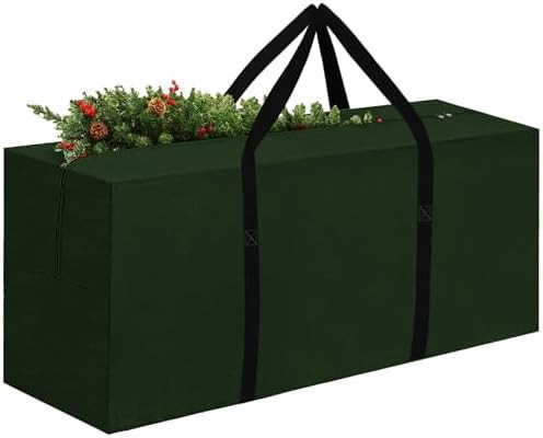 Christmas Tree Storage Bag Fits Up to 12 Ft Tall Artificial Disassembled Trees, 420D Waterproof H... | Amazon (US)