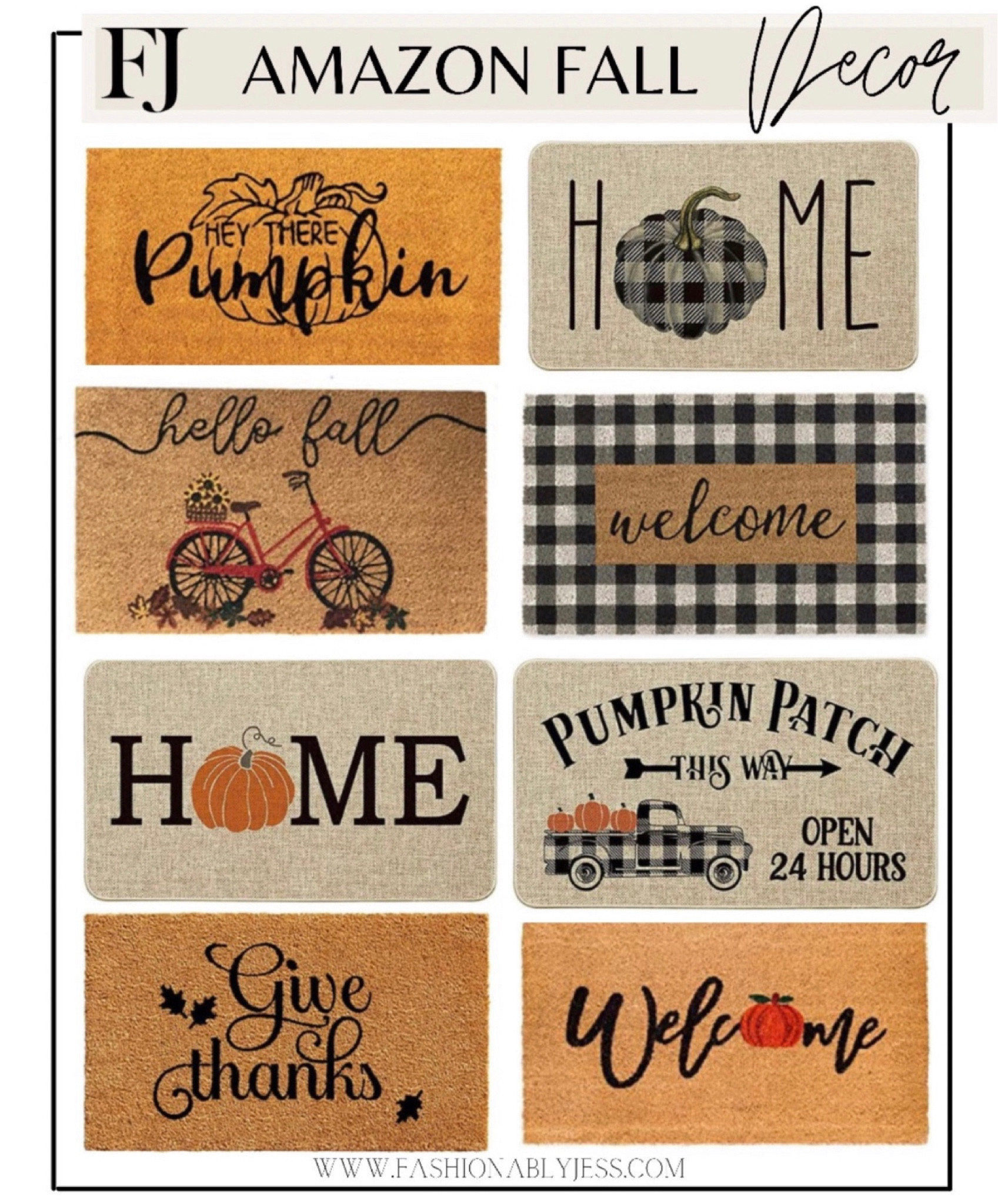 Fall front door mats 

#LTKSeasonal #LTKhome #LTKunder50