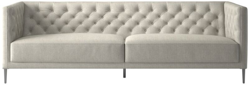 Savile Tufted Sofa Nomad Snow + Reviews | CB2 | CB2