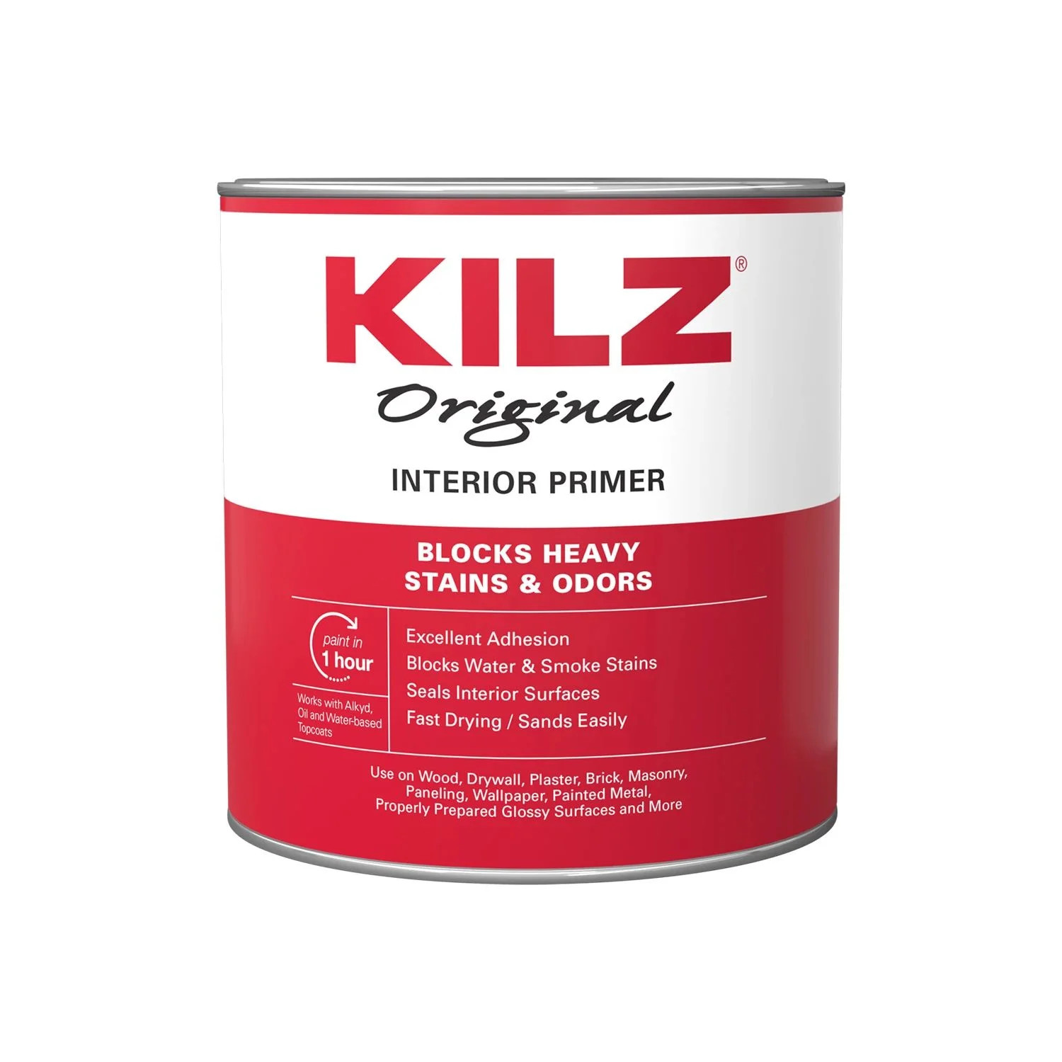 KILZ Original Multi-Surface Oil-Based, White Primer, Interior, 1 Quart | Walmart (US)