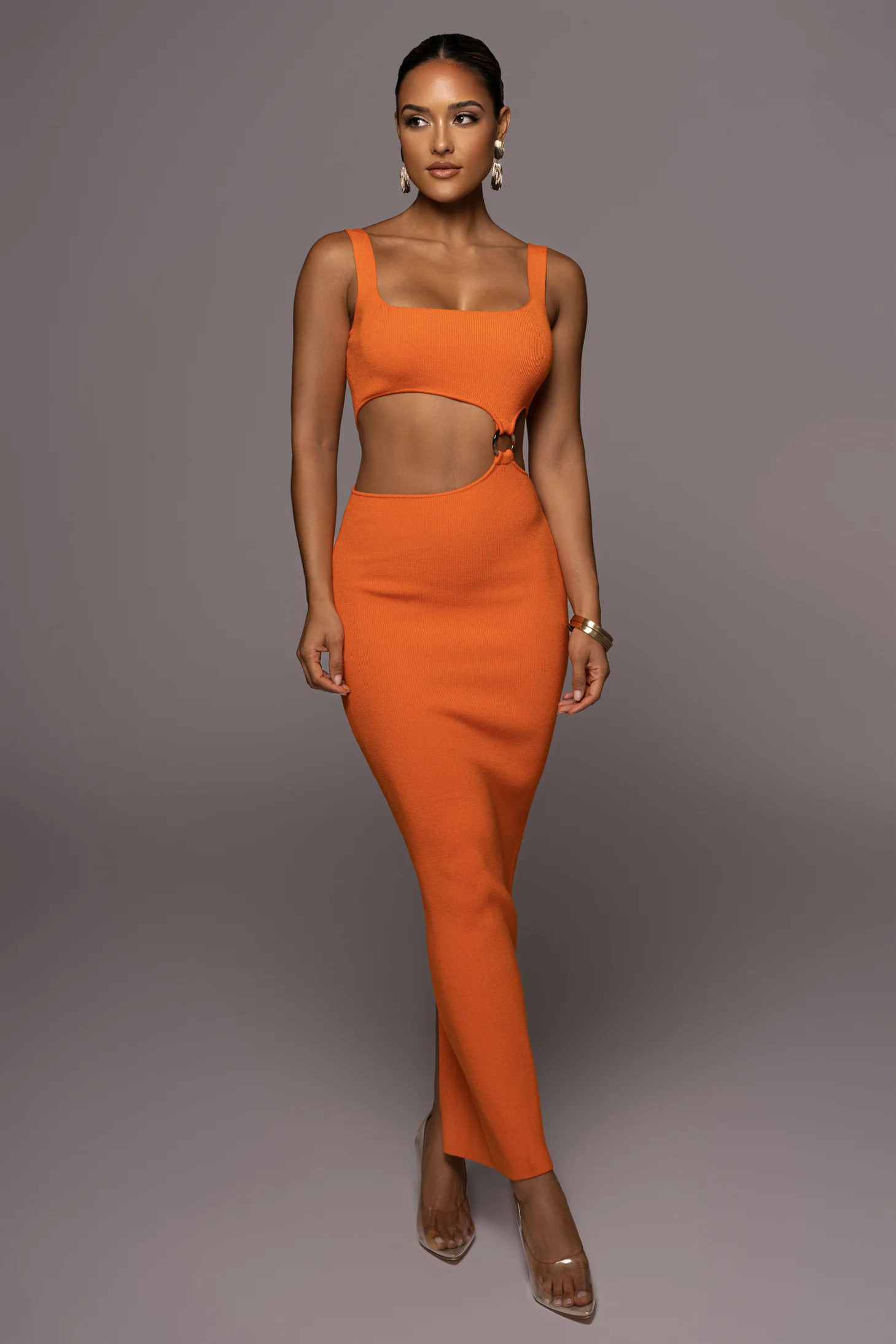 Orange Time After Time Dress | JLUXLABEL