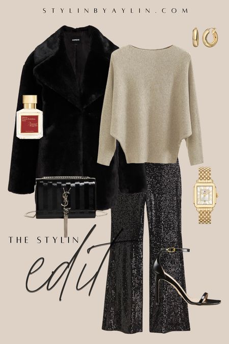 The Stylin Edit- Casual Style, Holiday fashion, sequin pants, accessories, StylinByAylin 

#LTKunder100 #LTKSeasonal #LTKstyletip