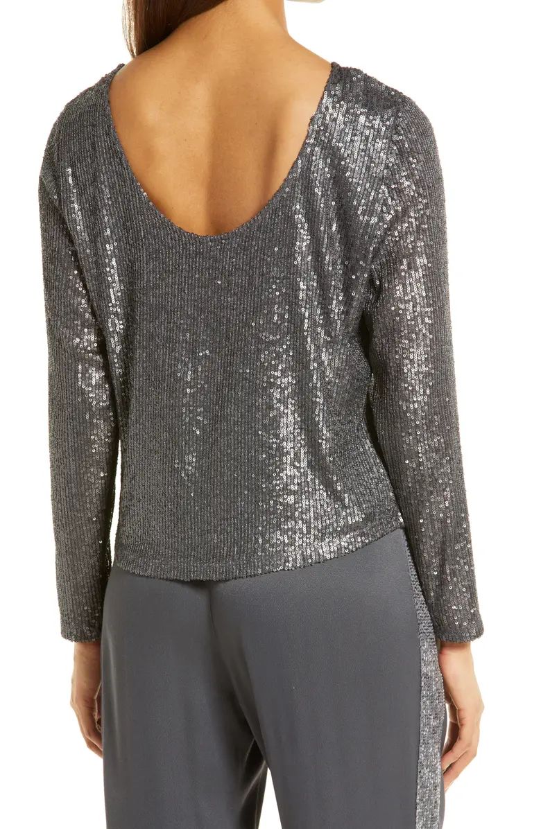 Sequin Long Sleeve Top | Nordstrom