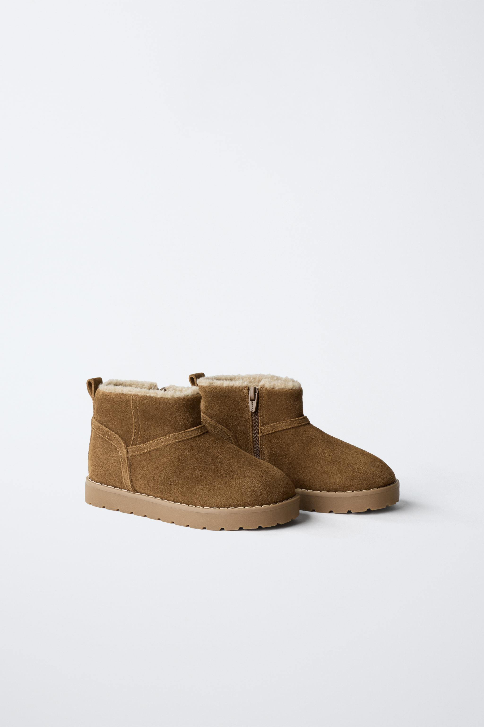 LINED LEATHER BOOTS | Zara US