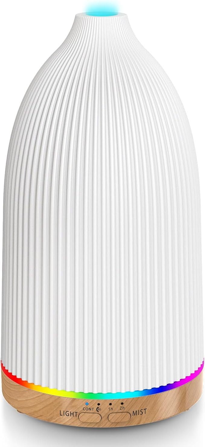 URPOWER Essential Oil Diffusers for Home with 7 LED Color Changing Lights, Timer & Auto-Off Ultra... | Amazon (US)