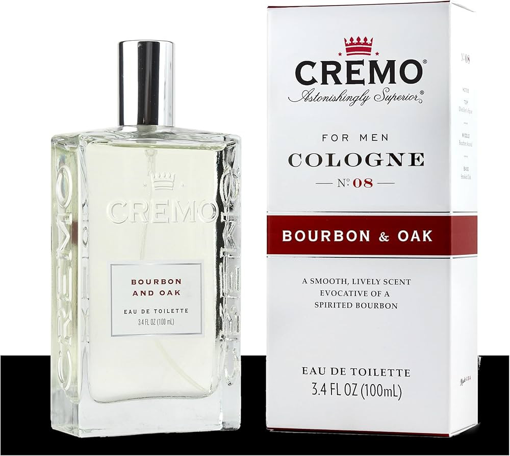 Cremo Cologne For Men - Bourbon & Oak Mens Cologne Spray, A Sophisticated Blend of Distiller’s ... | Amazon (US)