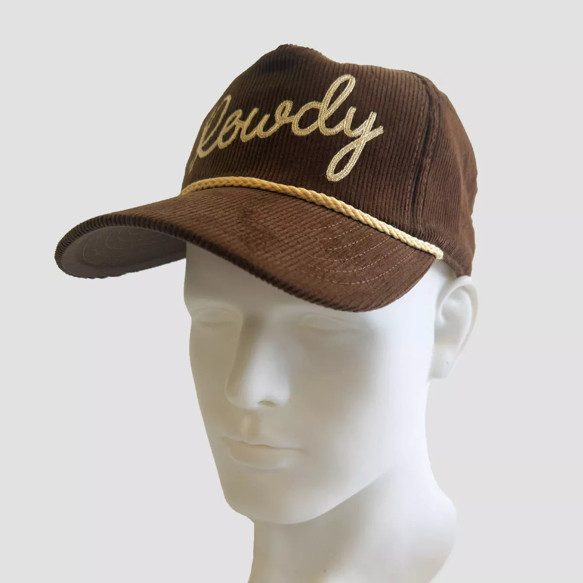 Mighty Fine Brown Cord Baseball Hat -Brown | Target