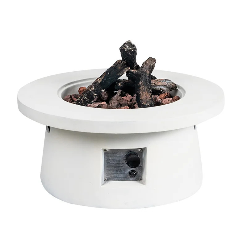 Outdoor Concrete Propane Fire Pit | Wayfair Professional