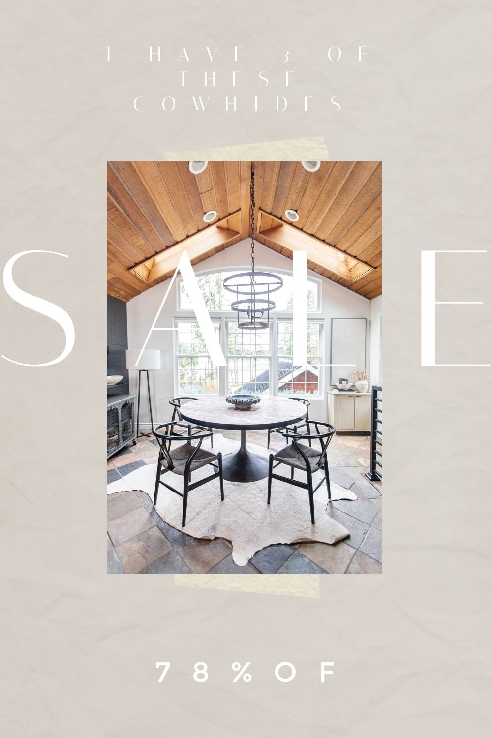 I have three of these cowhides for a reason.

They add instant warmth and texture without overwhelming a space. Perfect under a dining table, layered over a larger rug, or styled in a living room for that collected, rustic modern look.

This one is currently 78% off, which is rare for real cowhide.

If you’ve been wanting to try one, this is a great time.

Linked here.

#LTKhome #RusticModern #NeutralHome #LayeredLiving #MySweetSavannah

#LTKHome #LTKSaleAlert