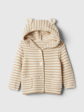 Baby Bear Stripe Garter Cardigan | Gap Factory