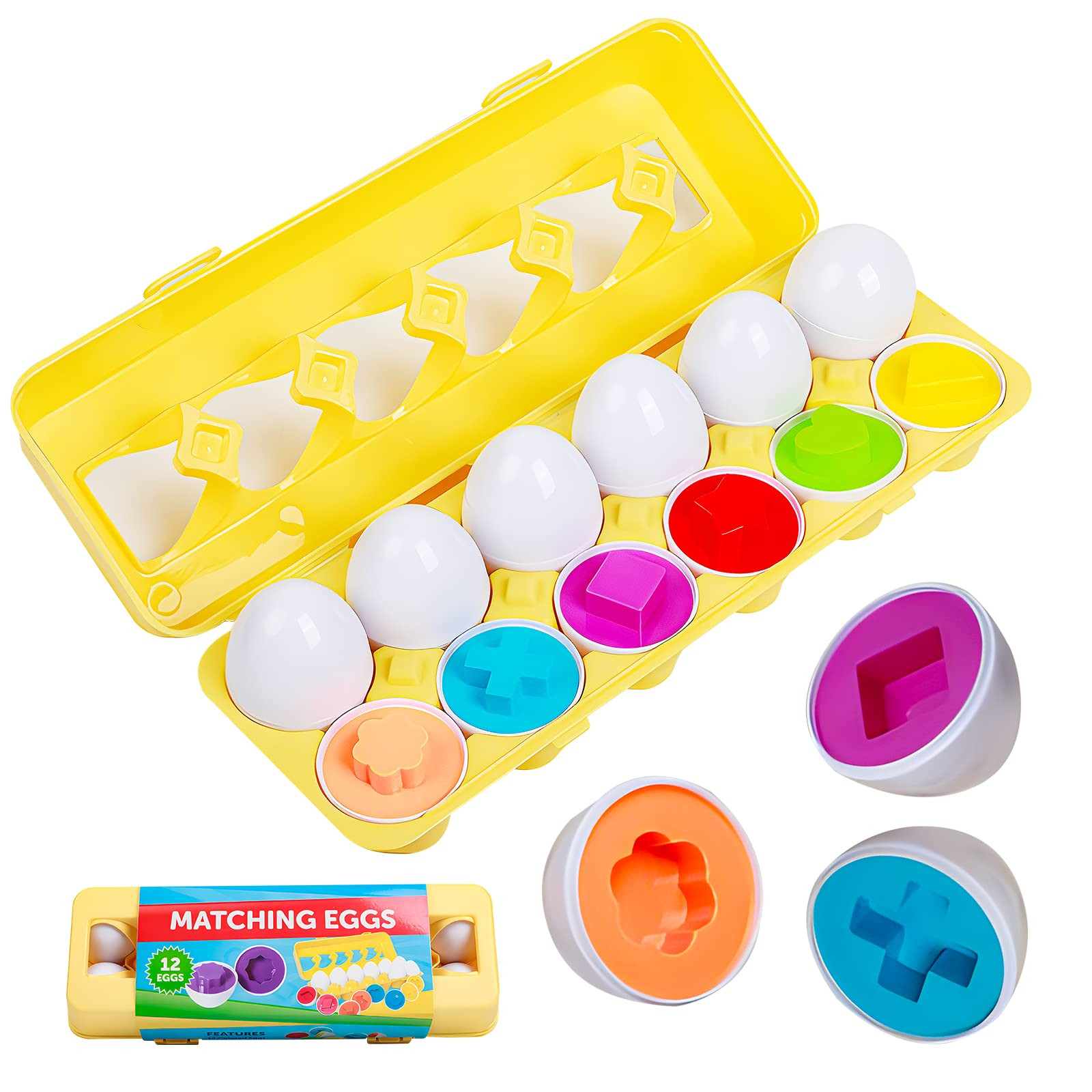 Easter Gifts for Kids - Prefilled Easter Eggs, Ideal Easter Basket Stuffers for Toddlers and Baby... | Amazon (US)