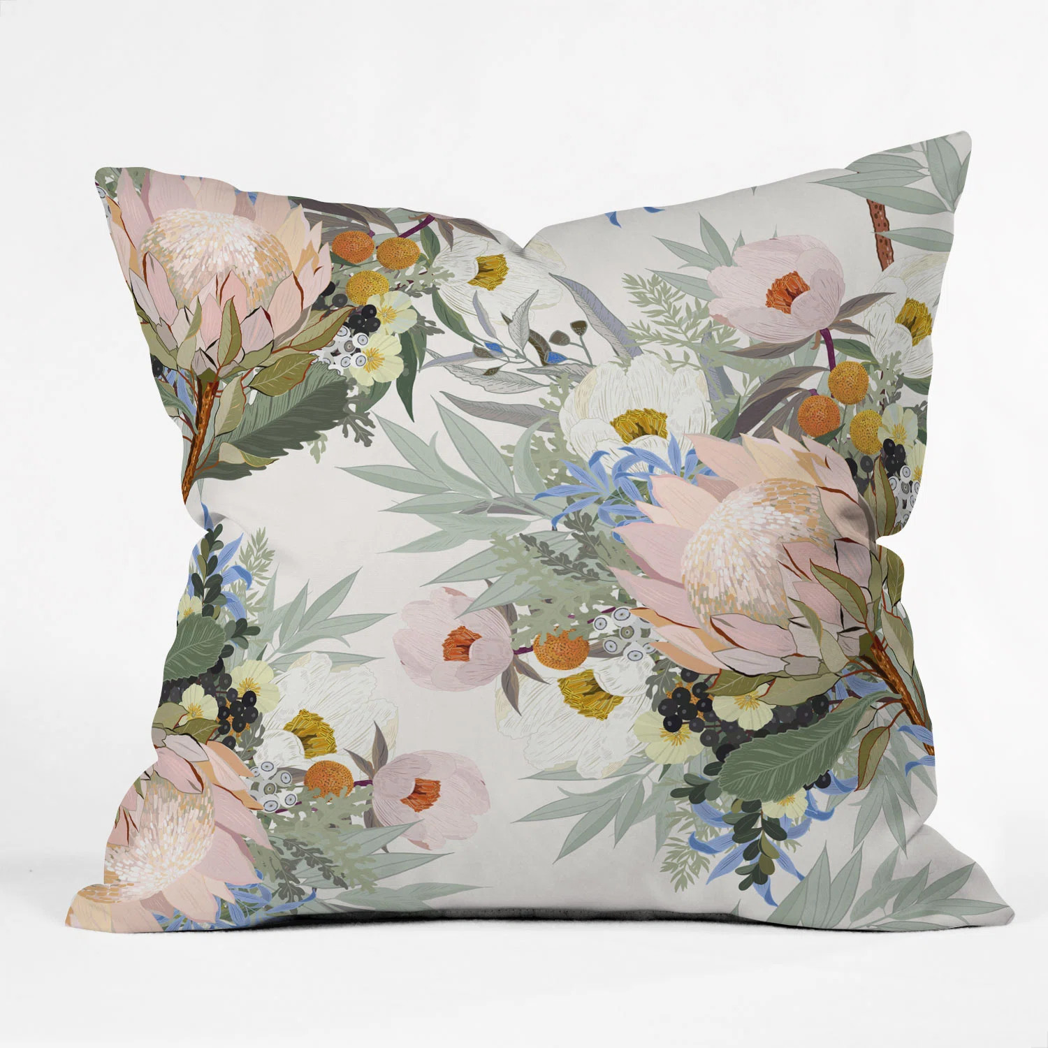 Deny Designs Iveta Abolina Protea Emmaline Indoor/Outdoor Throw Pillow & Reviews | Wayfair | Wayfair North America