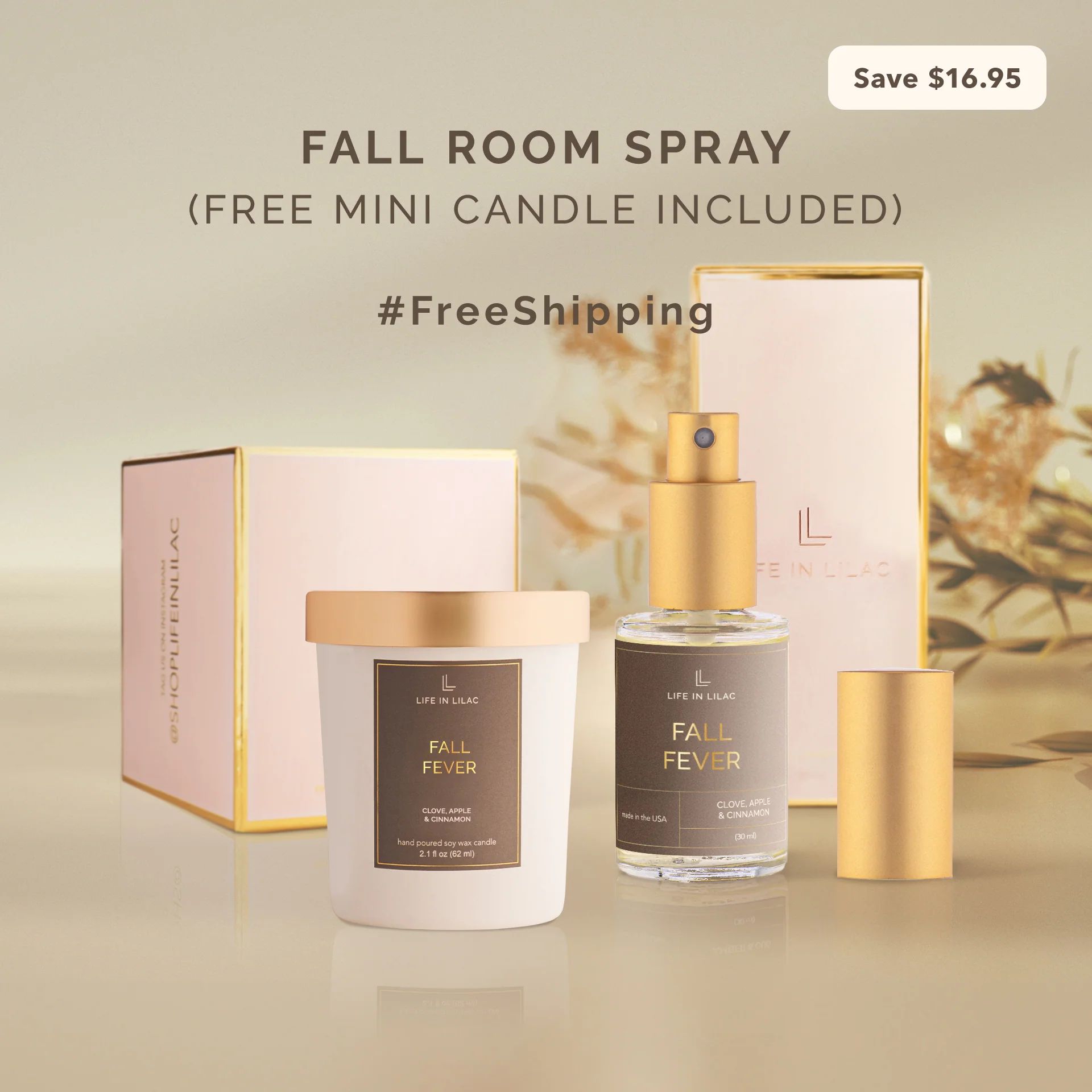 Fall Fever Home Fragrance with Free Mini Candle | Life In Lilac
