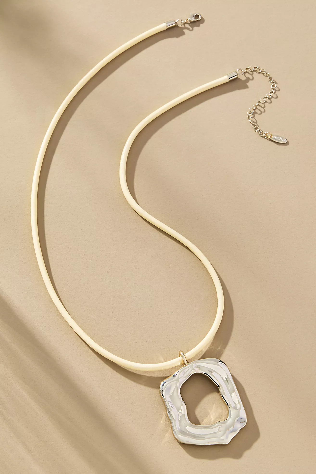 Round Pendant Cord Necklace | Anthropologie (US)