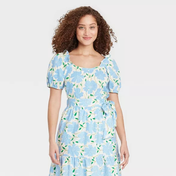 Women's Puff Short Sleeve Button-Down Shirt - Who What Wear™ | Target