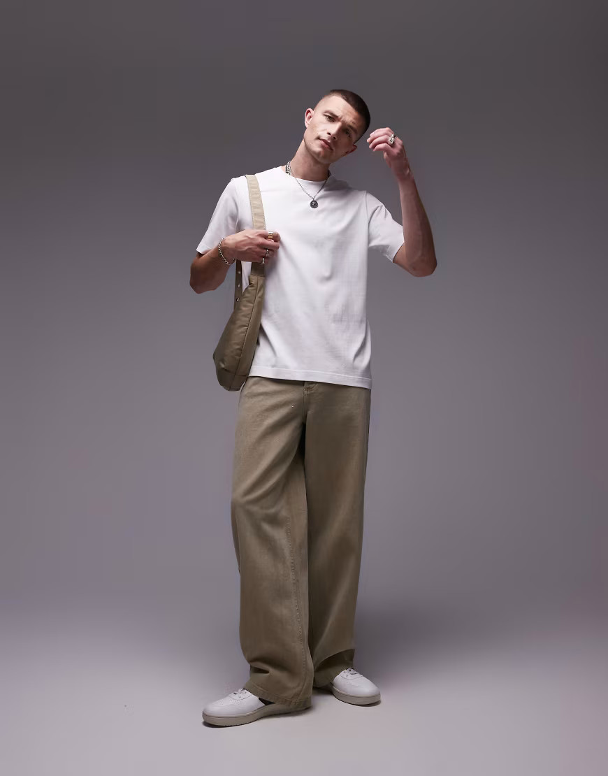 ARKET midweight jersey t-shirt in white | ASOS (Global)