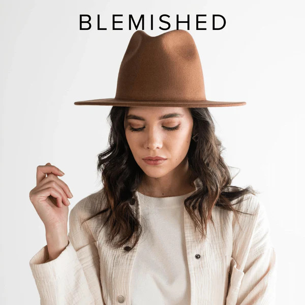 Wes Fedora - Brown - BLEMISHED | Gigi Pip