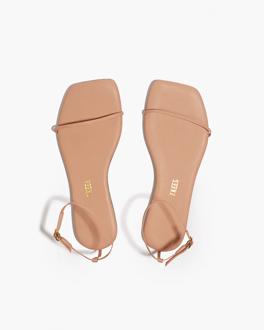 Square Toe Twiggy in Nude Beach | Women's Flip-Flops | TKEES | TKEES