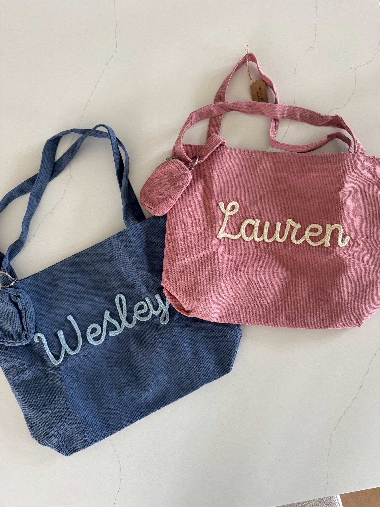 These custom embroidered corduroy bags would make the cutest Mother’s Day gift! They’re also so cute for babies, kids, farmers market, school, and more! From Etsy and only $24
