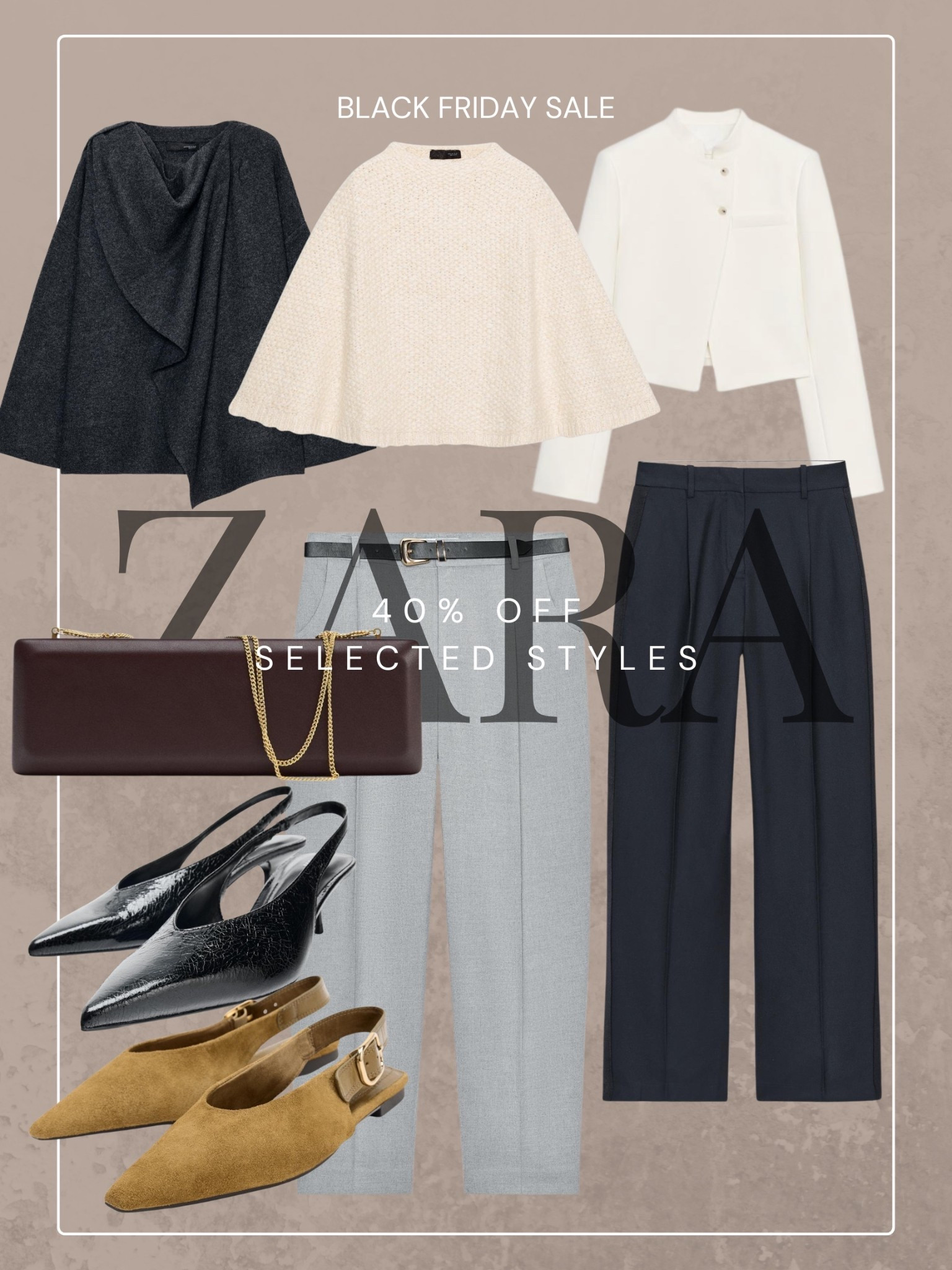 Zara black Friday deals 40% off!! Sizes are selling out so fast!!!

#LTKSaleAlert #LTKCyberWeek #LTKHoliday