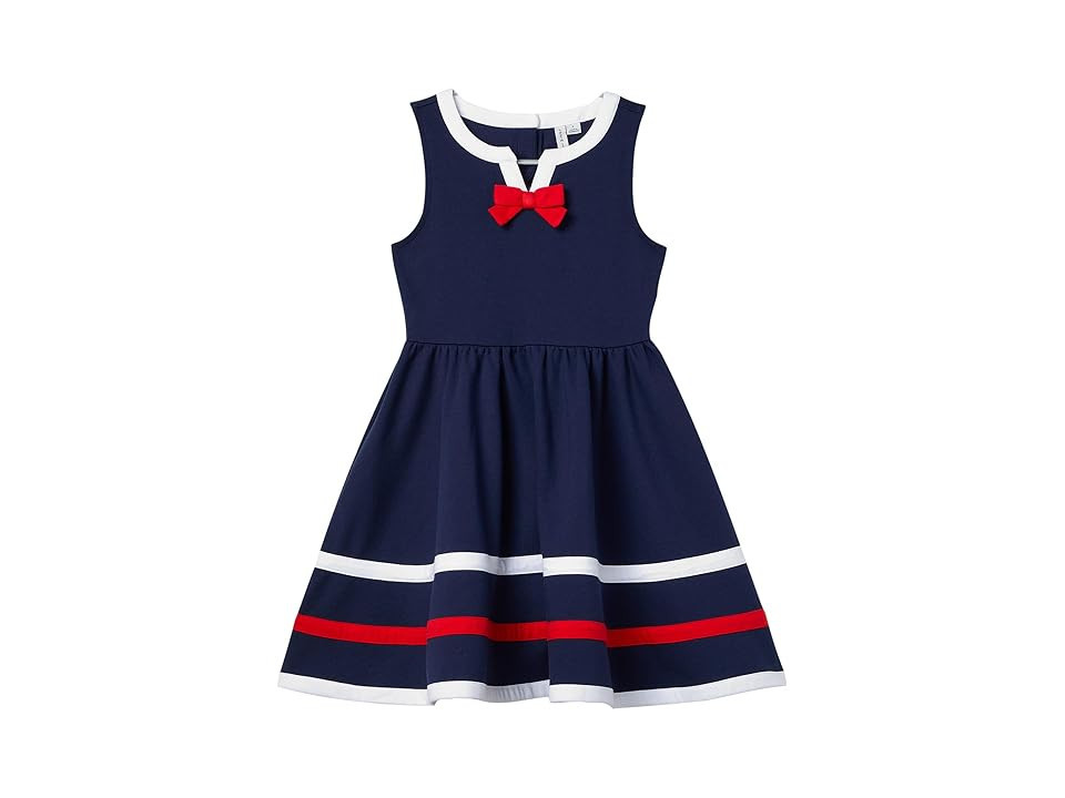 Janie and Jack Sailor Dress (Toddler/Little Kids/Big Kids) Girl's Dress Navy Blue : 12 Big Kid, Cotton | Zappos