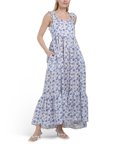 Linen Mika Ecru Seashells By The Shore Dress | TJ Maxx