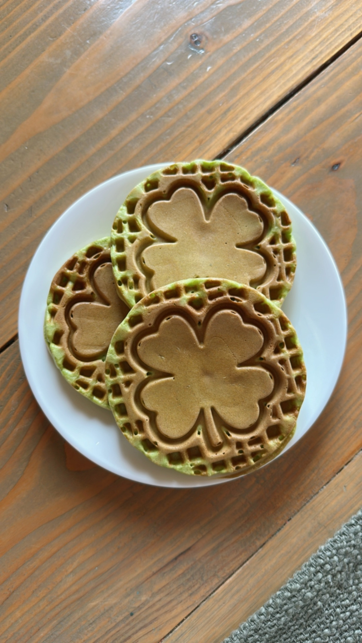 Made some green lucky clover waffles for the girls this morning!! 🍀 Happy St Patty’s day friends! Don’t forget to wear your green! 😜
#greenwaffles #stpatricksday #green #waffles #fun #inthekitchen

#LTKSeasonal #LTKHome #LTKKids