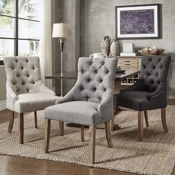 Benchwright Button Tufts Wingback Hostess Chairs (Set of 2) by iNSPIRE Q Artisan - Chair | Bed Bath & Beyond