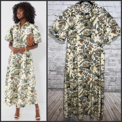 NWT! Tuckernuck Delaney Sharp Floral Shirt Dress XXL 2XL Retail $298.  | eBay | eBay US