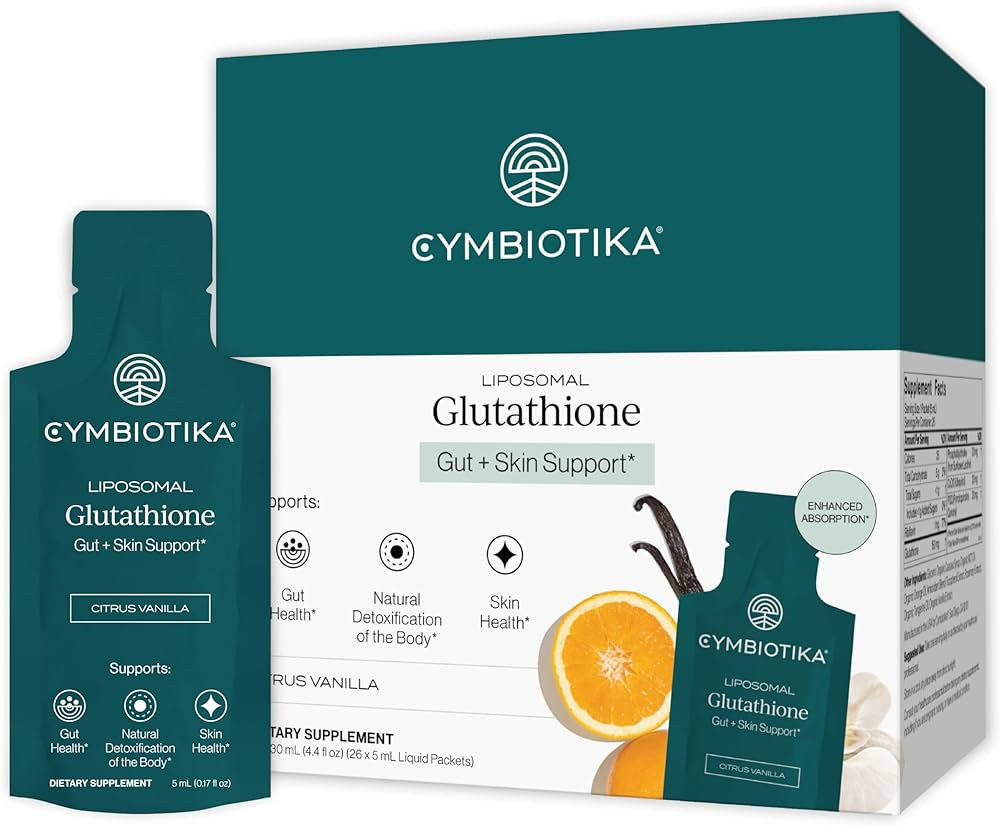 CYMBIOTIKA Liposomal Glutathione Supplement – PQQ, CoQ10 & Antioxidants for Detox, Brain, Energ... | Amazon (US)