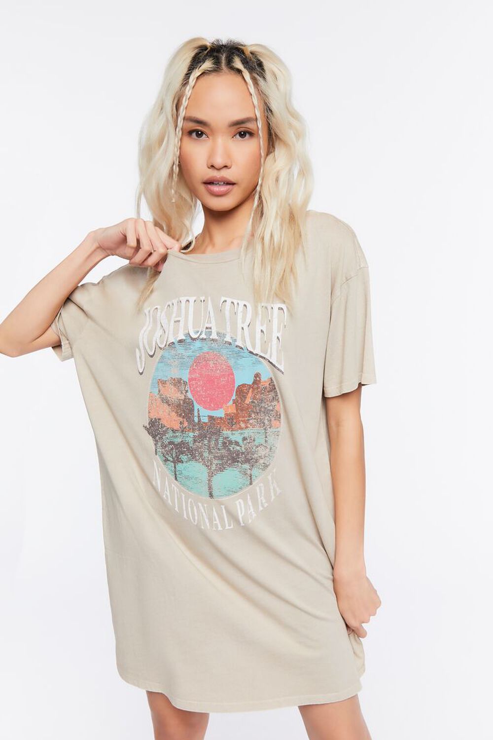 Joshua Tree National Park Graphic T-Shirt Dress | Forever 21 | Forever 21 (US)