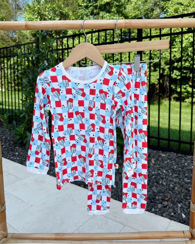 Fire Cracker Two Piece Set | Kids & Baby 4th of July Loungewear | Ollie's Day