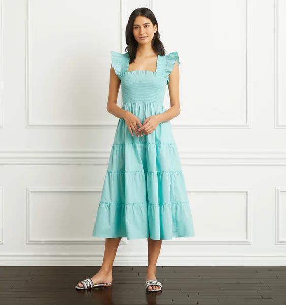 The Ellie Nap Dress - Bay Blue Poplin | Hill House Home