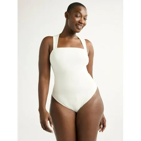 Joyspun Women's Slimming Seamless Sleeveless Bodysuit, Sizes S-3X | Walmart (US)