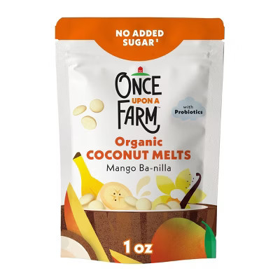 Once Upon a Farm Coconut Melts Mango Baby Snacks - 1oz | Target