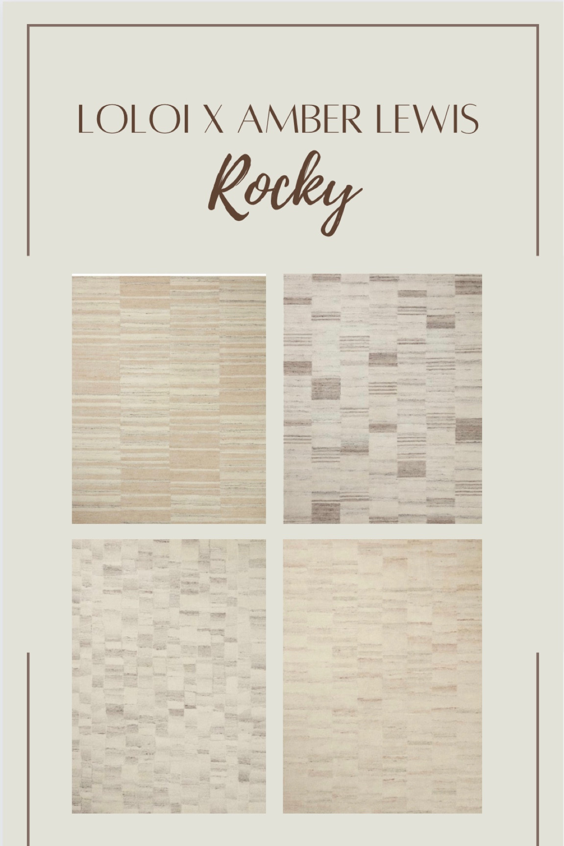 The Loloi x Amber Lewis Rocky collection  

#LTKhome #LTKsalealert #LTKSeasonal