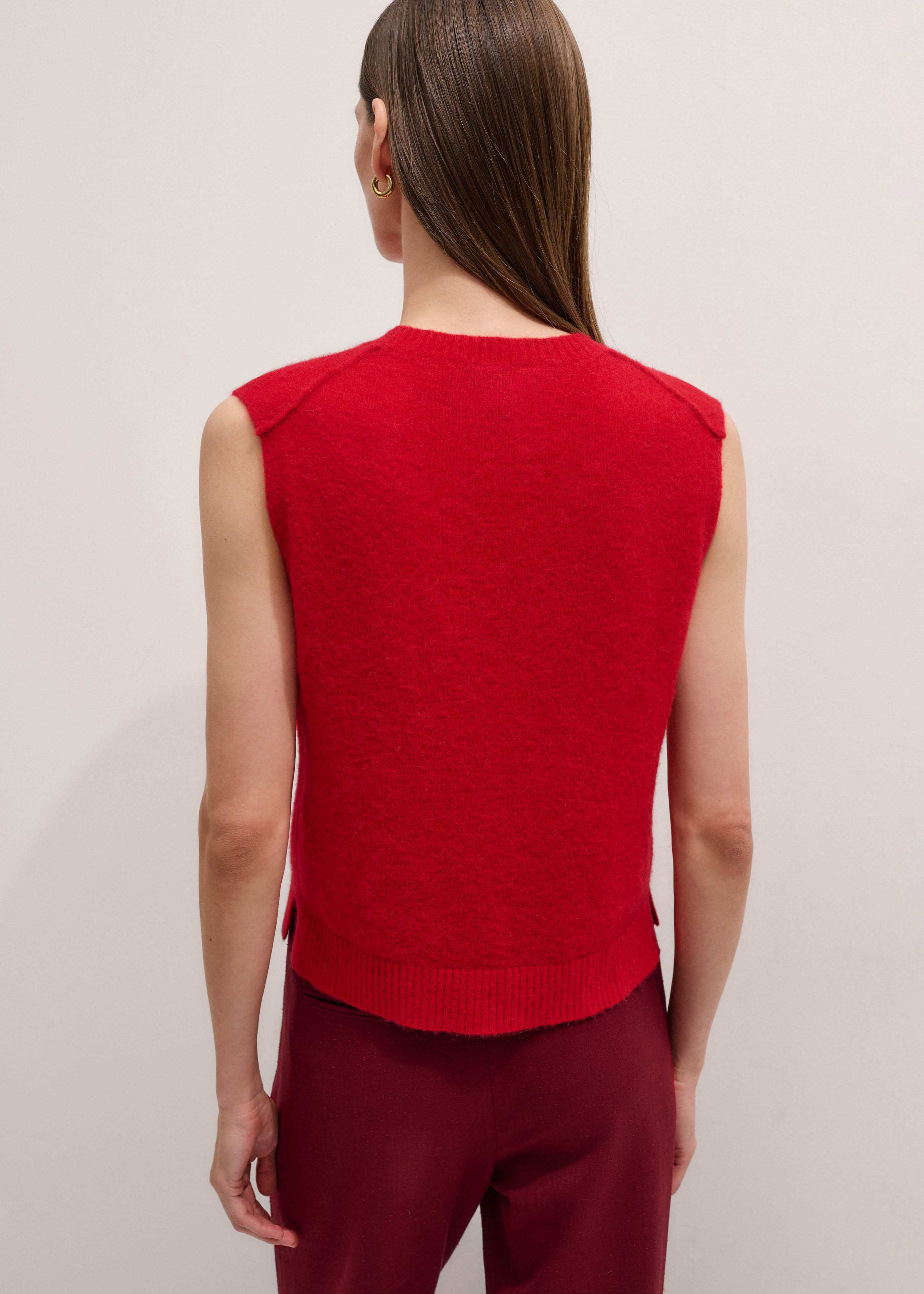 Straight Knit Vest Alpaca Blend | ME+EM Global (Excluding US)