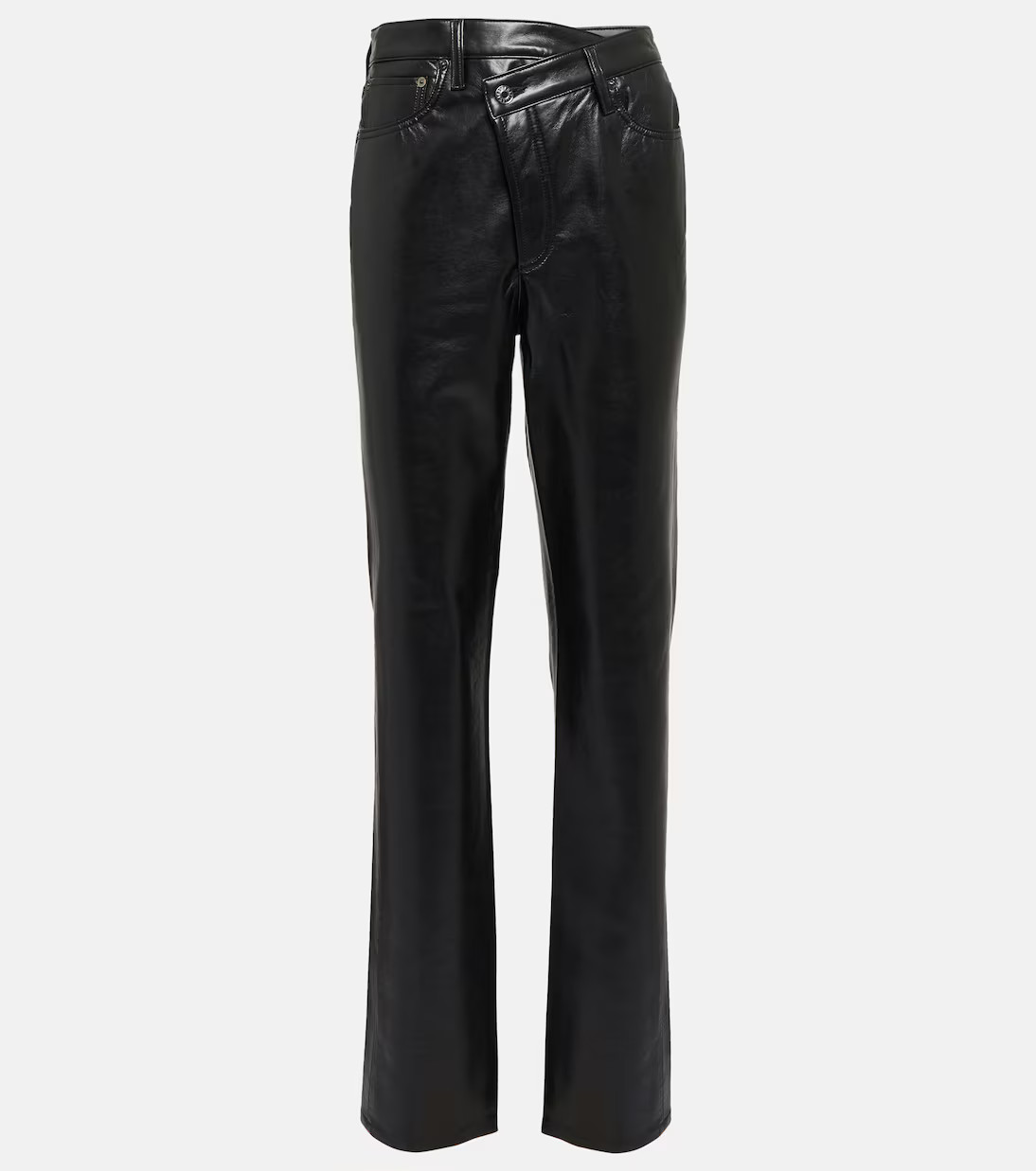 Criss-Cross high-rise faux leather pants | Mytheresa (UK)