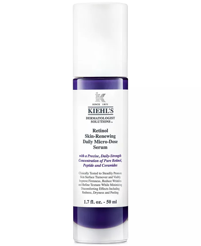 Kiehl's Since 1851 Micro-Dose Anti-Aging Retinol Serum with Ceramides and Peptide, 1.7-oz. - Macy... | Macy's