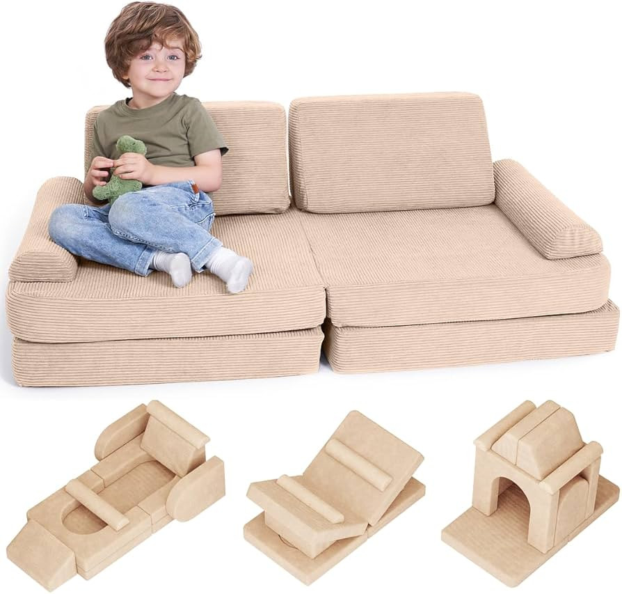 The Ultimate Modular Kids Play Couch - The Perfect Toddler Sofa For Hours of Fun Play Time Or Jus... | Amazon (US)