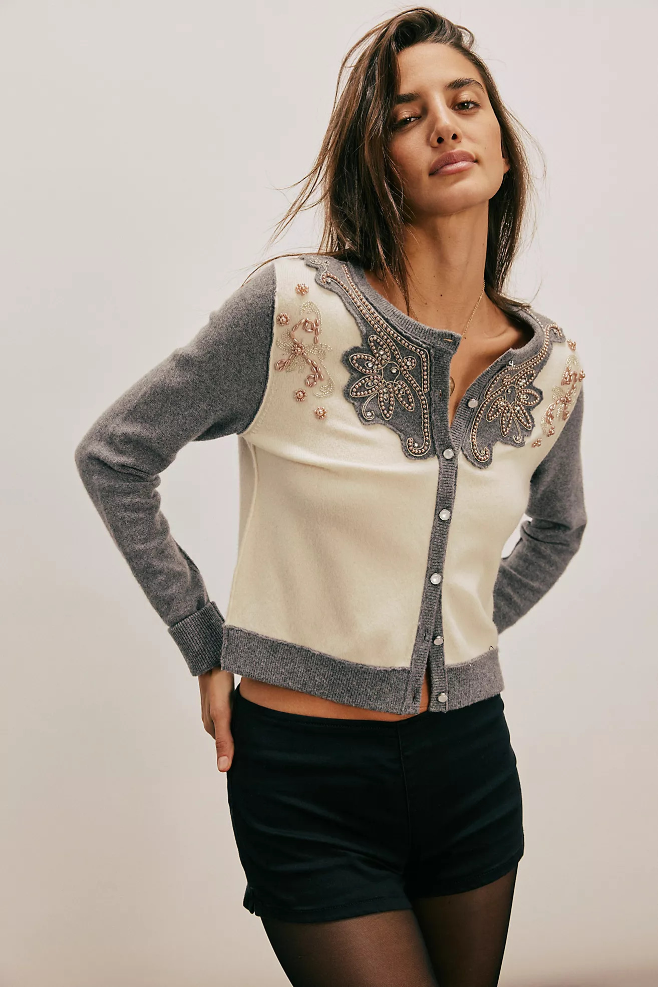 We The Free Loui Embellished Cardi | Free People (Global - UK&FR Excluded)