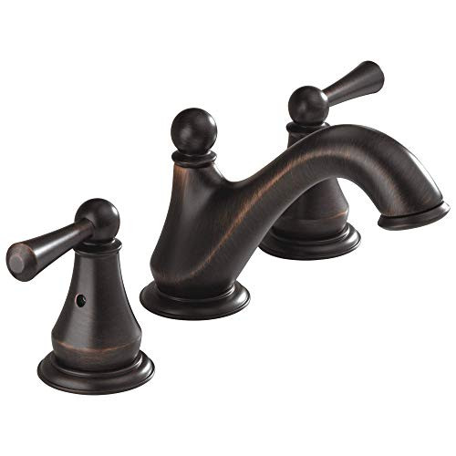 Delta Faucet Haywood Widespread Bathroom Faucet 3 Hole, Bronze Bathroom Faucet, Bathroom Sink Faucet, Drain Assembly, Venetian Bronze 35999LF-RB | Amazon (US)