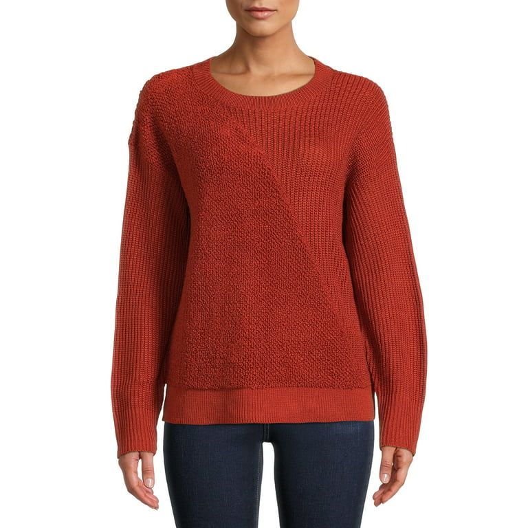Time and Tru Women's Intarsia Teddy Sweater | Walmart (US)