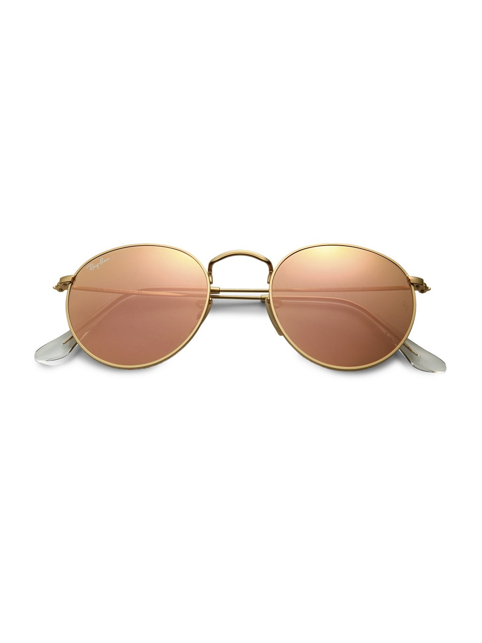 Ray-Ban Women's RB3447 50MM Legends Round Sunglasses - Pink - Size 0 | Saks Fifth Avenue