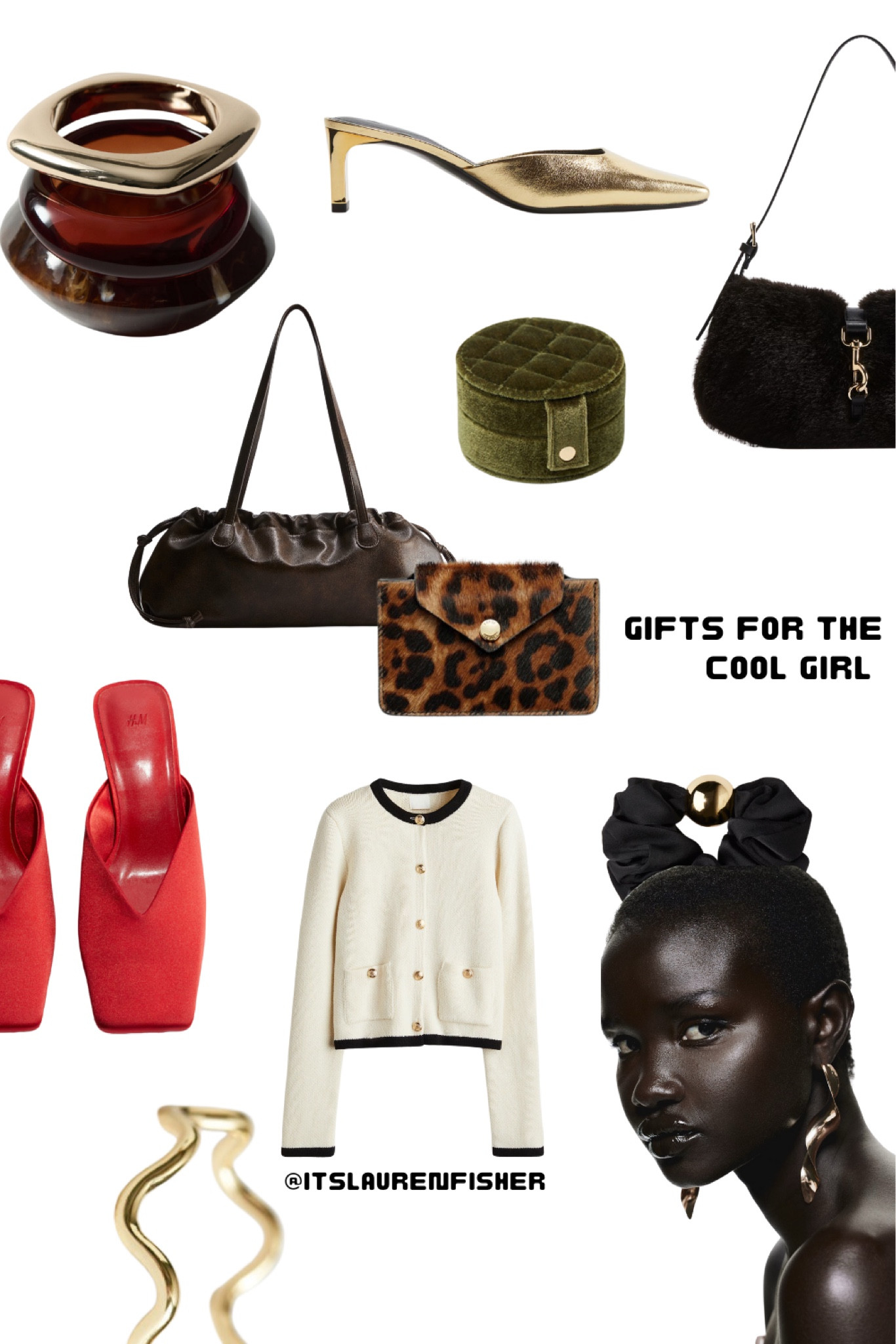 Gifts for the cool girl for under £50 

bangles / gold shoes / black shoulder bag / brown leather bag / leopard print card holder / jewellery box / red satin mules / chanel / cream cardigan / gold ring / earrings / festive / christmas gift / gift guide / christmas gifts for her / christmas gift guide / christmas gift ideas / christmas gift guide for her / christmas gift guide 2024 / gift ideas for women / gift guide for her / autumn / winter / 2024 

#giftguide #christmasgift #christmasgiftguide #giftguideforher #giftideasforwomen 



#LTKuk #LTKgiftguide #LTKwinter