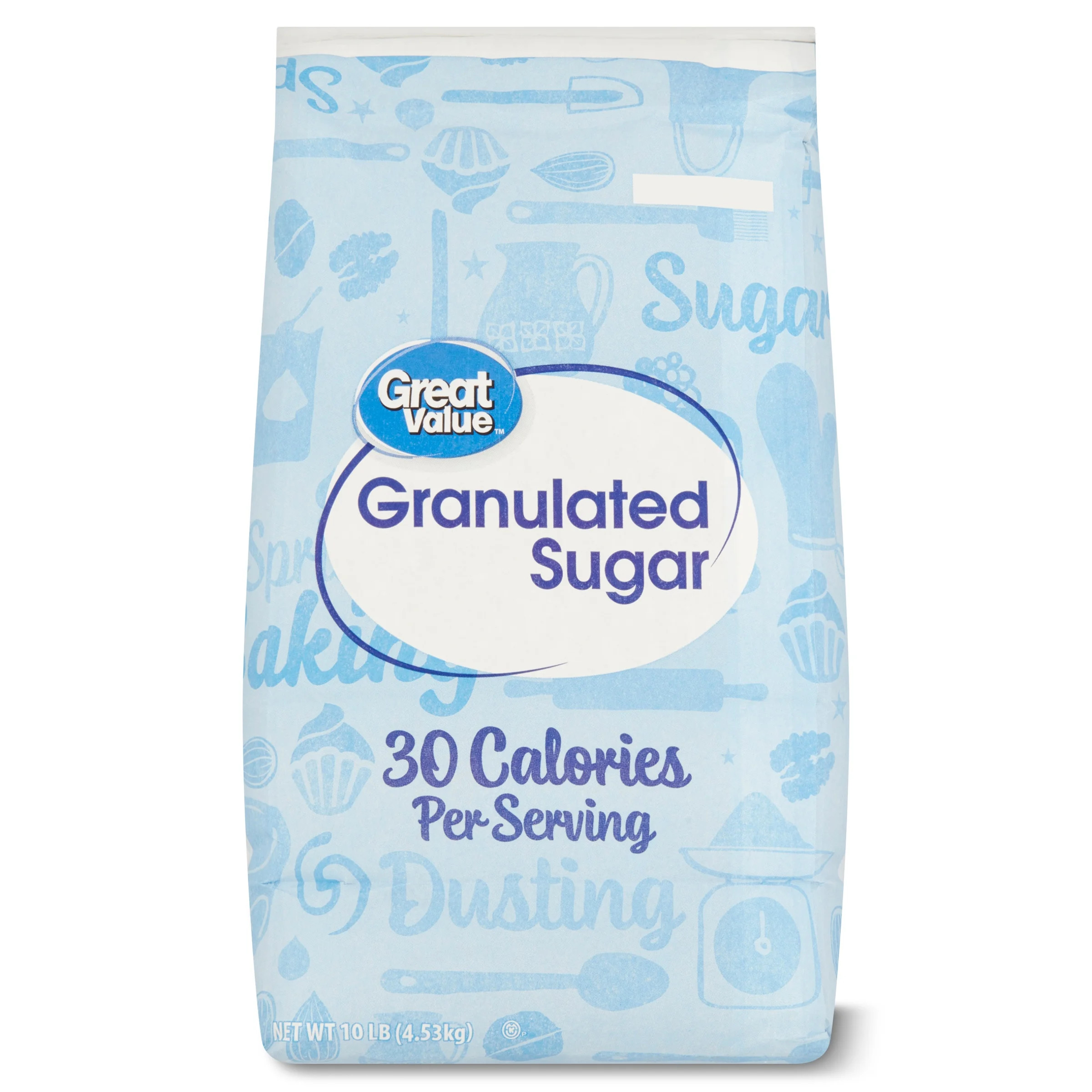 Great Value Pure Granulated Sugar, 10lb - Walmart.com | Walmart (US)