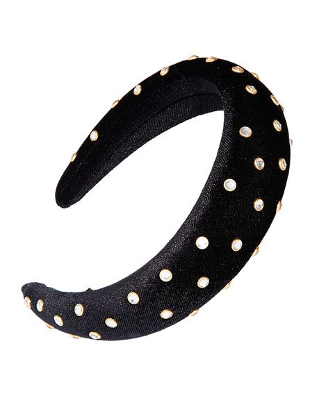 L. Erickson Crystal-Embellished Padded Headband | Neiman Marcus