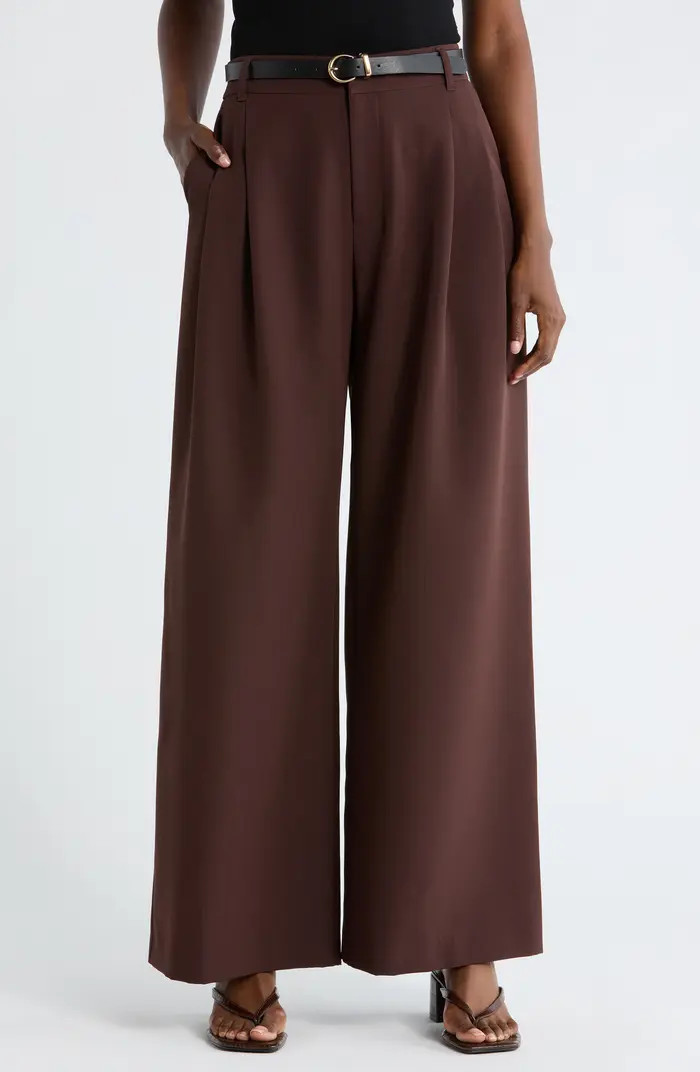 Double Pleat Wide Leg Pants | Nordstrom Rack