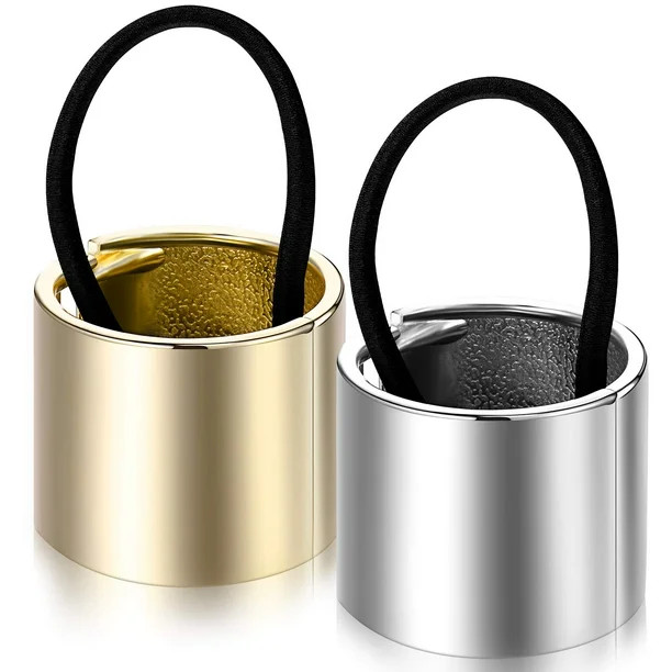 2 Pieces Ponytail Hair Ties Hair Holder Hair Rings Headwear Hair Accessories Including Gold Cuff ... | Walmart (US)